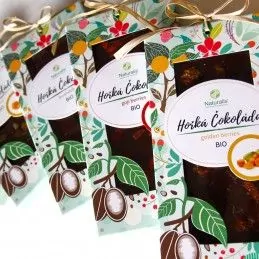 BIO Horká Čokoláda Naturalis s morušou bielou - 80g