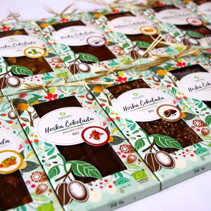 BIO Horká Čokoláda Naturalis s pomarančom - 80g