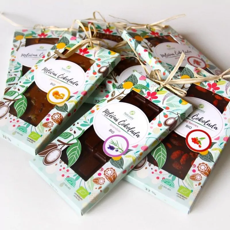 BIO Horká Čokoláda Naturalis s pomarančom - 80g