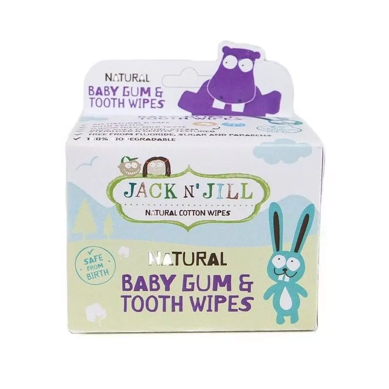 Dětské vlhčené ubrousky na dásně Jack n' Jill - 25 ks Dětské vlhčené ubrousky na dásně Jack n' Jill - 25 ks