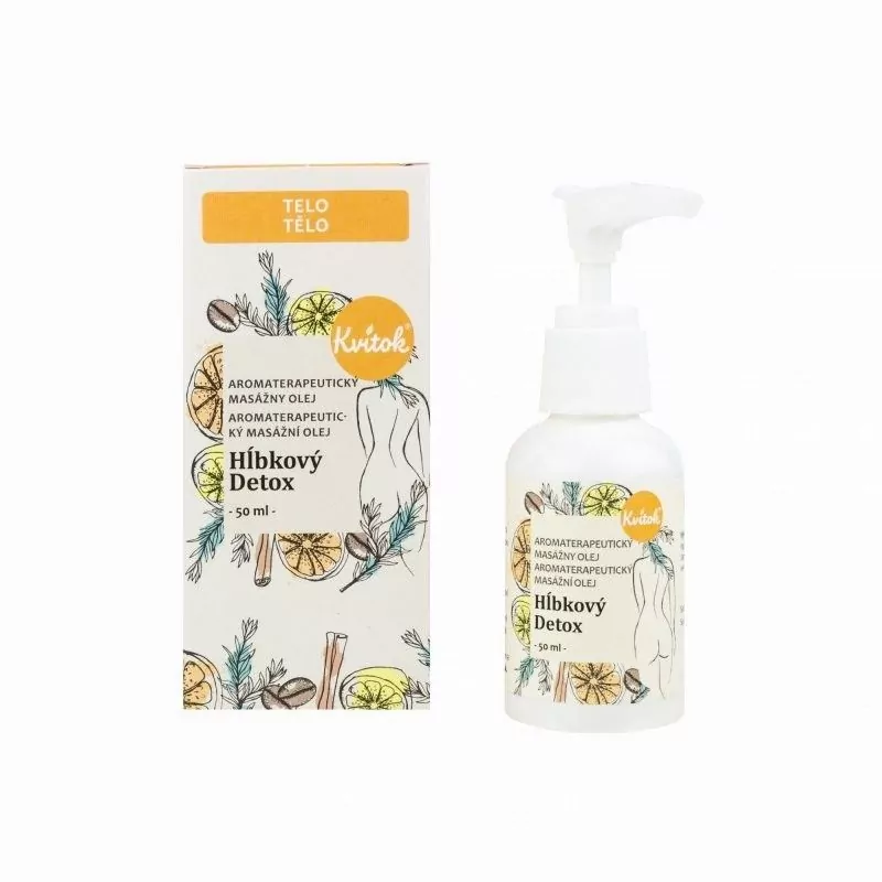 Masážní olej na celulitidu "Hloubkový detox" Kvitok - 50 ml Masážní olej na celulitidu "Hloubkový detox" Kvitok - 50 ml