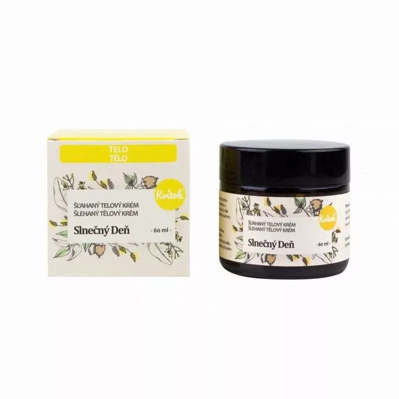 Šlehaný tělový krém květinový "Slunečný den" Kvitok - 60 ml Šlehaný tělový krém květinový "Slunečný den" Kvitok - 60 ml