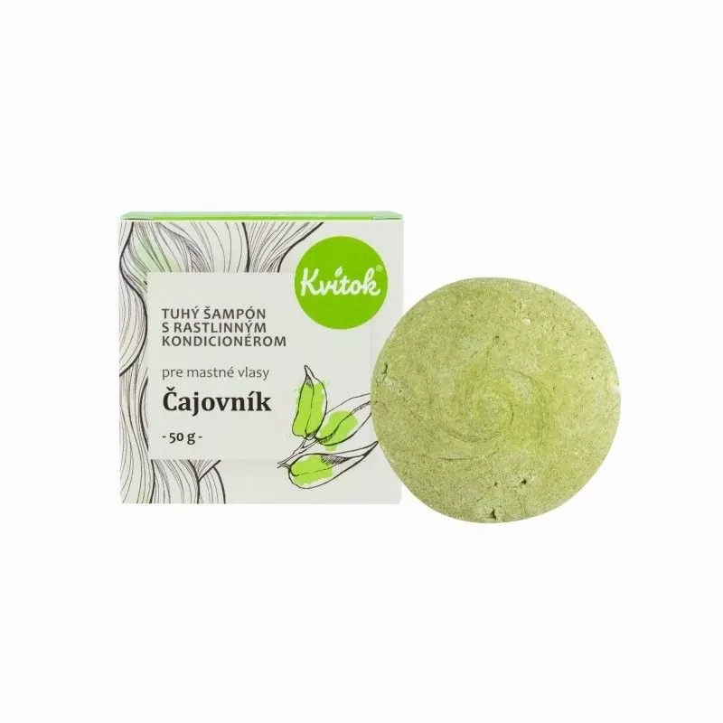 Tuhý šampon s kondicionérem "Čajovník XXL" Kvitok - 50 g Tuhý šampon s kondicionérem "Čajovník XXL" Kvitok - 50 g