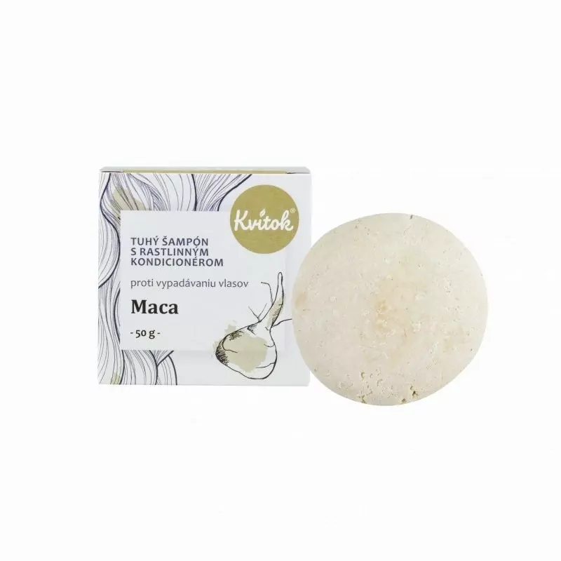 Tuhý šampon s kondicionérem s macou XXL Kvitok - 50 g Tuhý šampon s kondicionérem s macou XXL Kvitok - 50 g