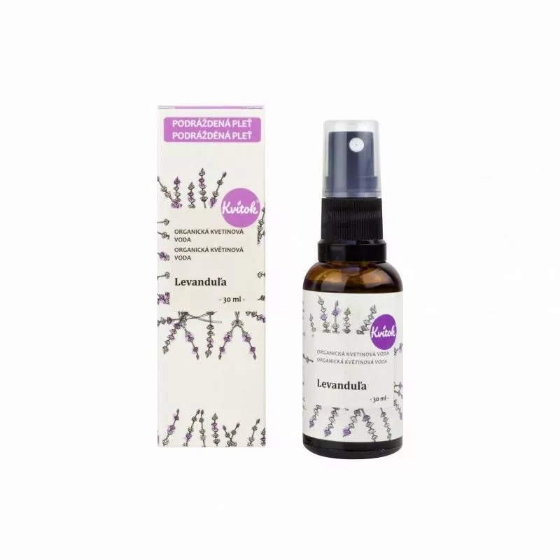 Květová voda levandulová s rozprašovačem BIO Kvitok - 30 ml Květová voda levandulová s rozprašovačem BIO Kvitok - 30 ml