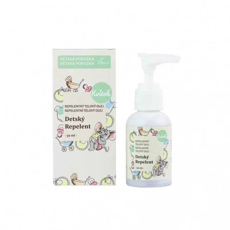 Dětský repelentní olej ideální pro děti od 2 let Kvitok - 50 ml Dětský repelentní olej ideální pro děti od 2 let Kvitok - 50 ml
