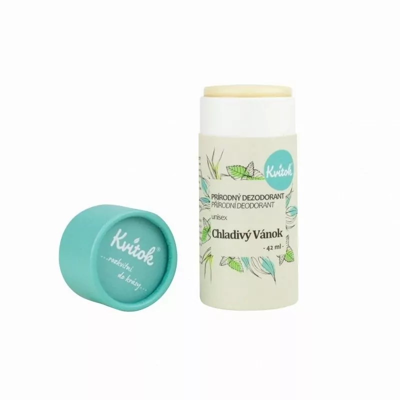 Tuhý deodorant účinný až 24 hodin "Chladivý vánek" Kvitok - 42 ml Tuhý deodorant účinný až 24 hodin "Chladivý vánek" Kvitok - 42 ml