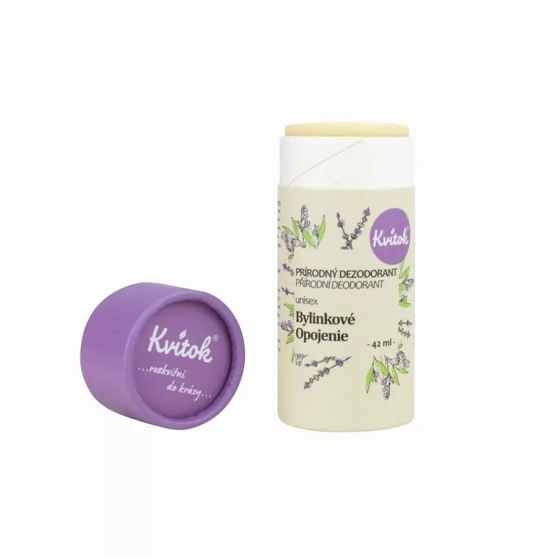 Tuhý deodorant účinný až 24 hodin "Bylinkové opojení" Kvitok - 42 ml Tuhý deodorant účinný až 24 hodin "Bylinkové opojení" Kvitok - 42 ml