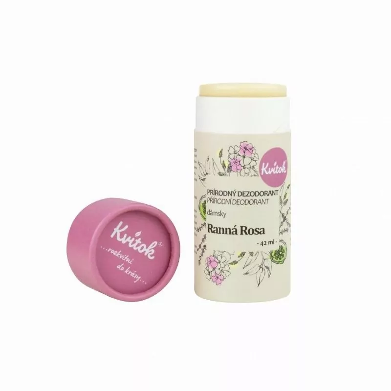 Tuhý deodorant účinný až 24 hodin "Ranní rosa" Kvitok - 42 ml Tuhý deodorant účinný až 24 hodin "Ranní rosa" Kvitok - 42 ml