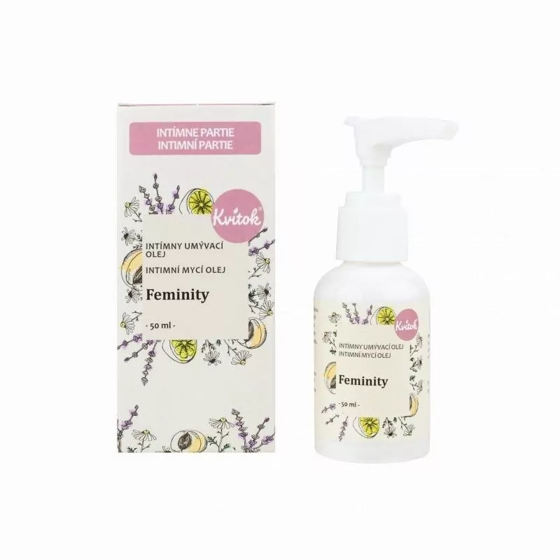 Intimní mycí emulze respektující ph intimních partií "Feminity" Kvitok - 50 ml Intimní mycí emulze respektující ph intimních partií "Feminity" Kvitok - 50 ml
