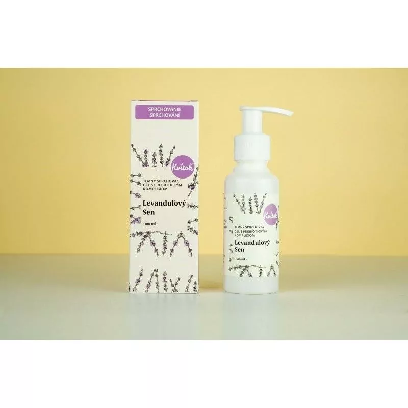 Jemný sprchový gel s prebiotickým komplexem "Levandulový sen" Kvitok - 100 ml Jemný sprchový gel s prebiotickým komplexem "Levandulový sen" Kvitok - 100 ml