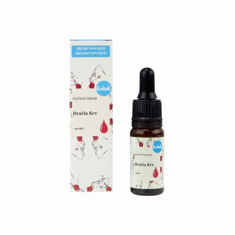 Pleťové sérum s hojivým a anti-aging efektem "Dračí krev" Kvitok - 10 ml Pleťové sérum s hojivým a anti-aging efektem "Dračí krev" Kvitok - 10 ml