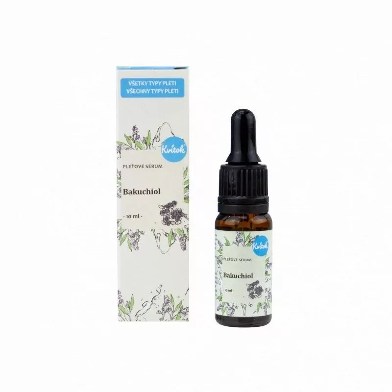 Pleťové sérum redukující jemné vrásky "Bakuchiol" Kvitok - 10 ml Pleťové sérum redukující jemné vrásky "Bakuchiol" Kvitok - 10 ml
