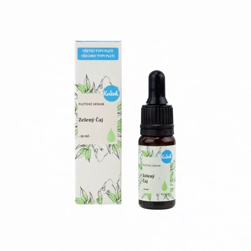 Pleťové sérum s antioxidačním účinkem "Zelený čaj" Kvitok - 10 ml Pleťové sérum s antioxidačním účinkem "Zelený čaj" Kvitok - 10 ml
