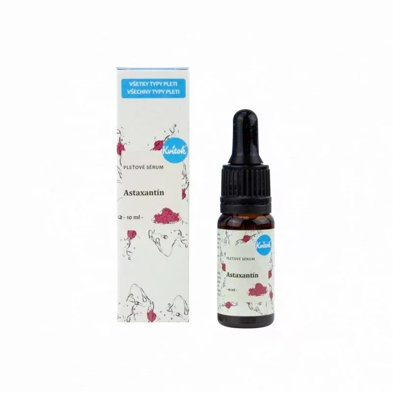 Pleťové sérum chrániace pred vonkajšími vplyvmi Astaxantín" Kvitok - 10 ml" Pleťové sérum chrániace pred vonkajšími vplyvmi Astaxantín" Kvitok - 10 ml"