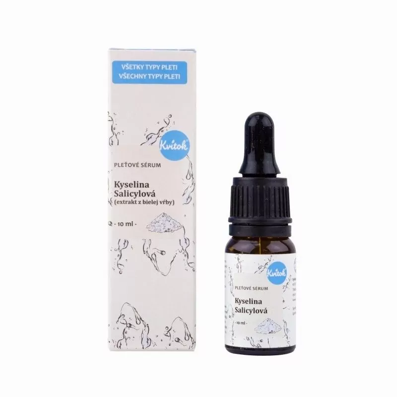 Pleťové sérum na problematickú pleť Kyselina salicylová" Kvitok - 10 ml" Pleťové sérum na problematickú pleť Kyselina salicylová" Kvitok - 10 ml"