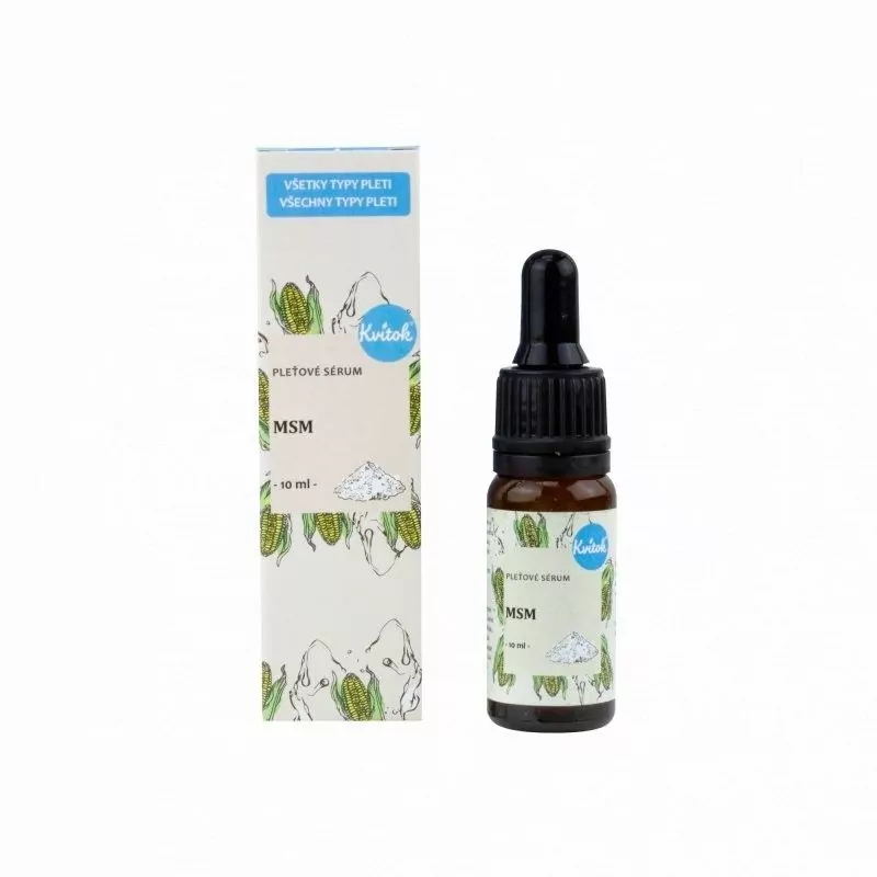 Pleťové sérum pro mastnou a atopickou pleť "MSM" Kvitok - 10 ml Pleťové sérum pro mastnou a atopickou pleť "MSM" Kvitok - 10 ml