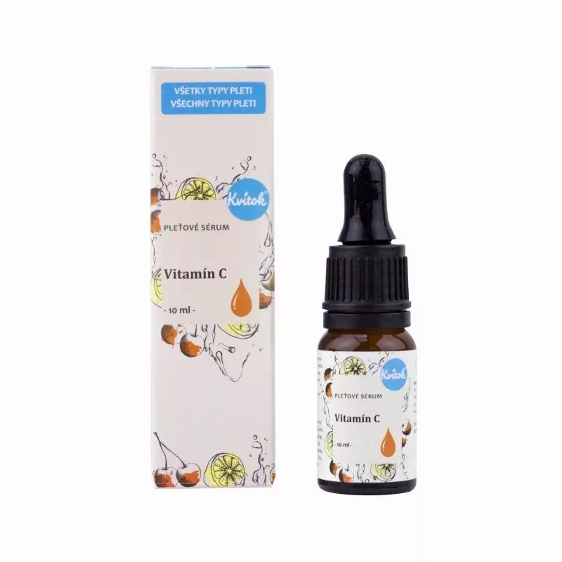Pleťové sérum s anti-aging efekterm "Vitamin C" Kvitok - 10 ml Pleťové sérum s anti-aging efekterm "Vitamin C" Kvitok - 10 ml