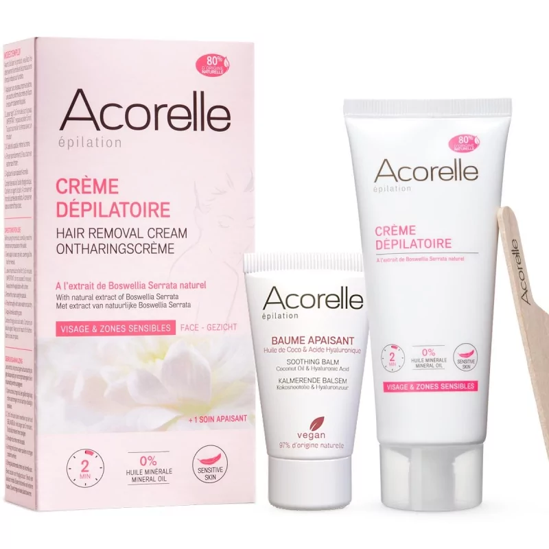 Depilační krém na obličej a citlivé zóny Acorelle - 75 ml Depilační krém na obličej a citlivé zóny Acorelle - 75 ml
