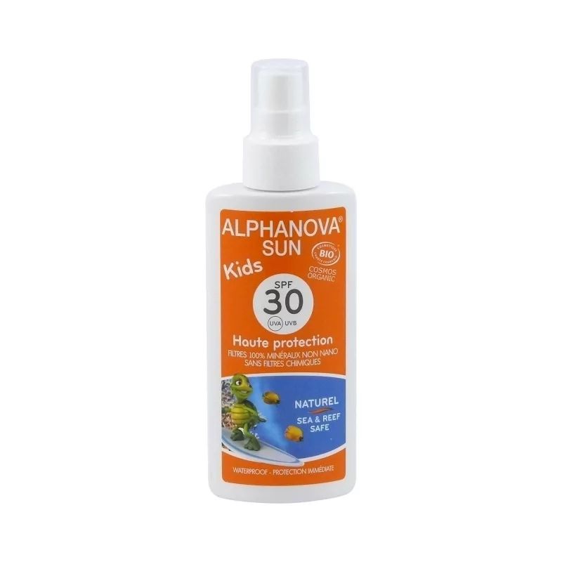 SUN Kids Opalovací krém ve spreji pro děti SPF 30 Alphanova - 125 g SUN Kids Opalovací krém ve spreji pro děti SPF 30 Alphanova - 125 g