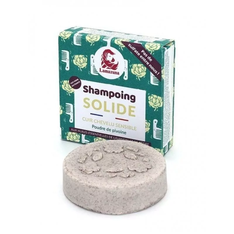 Tuhý šampon proti lupům s pivoňkou Lamazuna - 70 g Tuhý šampon proti lupům s pivoňkou Lamazuna - 70 g