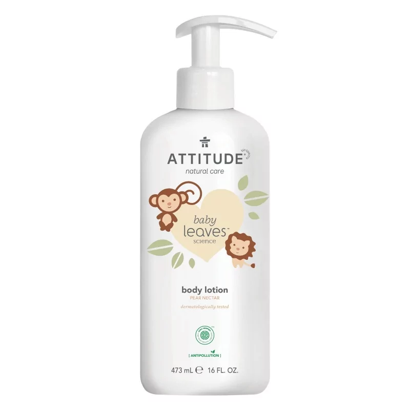 Dětské tělové mléko Baby leaves s vůní hruškové šťávy Attitude - 473 ml Dětské tělové mléko Baby leaves s vůní hruškové šťávy Attitude - 473 ml