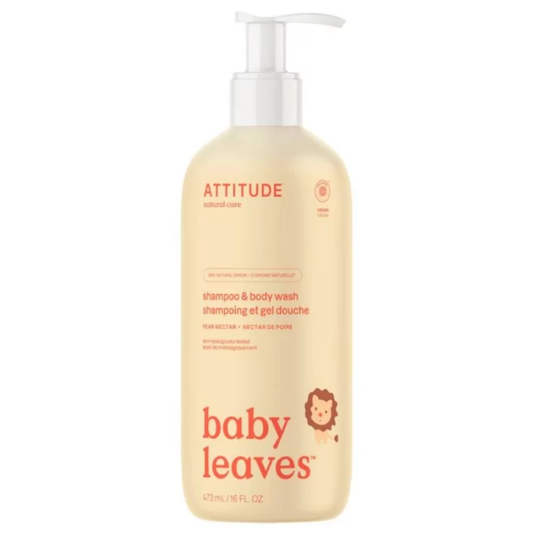 Dětské tělové mýdlo a šampon hruška (Baby leaves) Attitude - 473 ml Dětské tělové mýdlo a šampon hruška (Baby leaves) Attitude - 473 ml