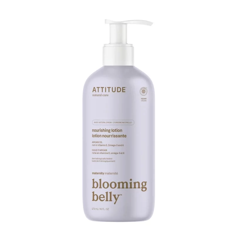 Přírodní vyživující tělové mléko Blooming Belly nejen pro těhotné s arganem Attitude - 473 ml Přírodní vyživující tělové mléko Blooming Belly nejen pro těhotné s arganem Attitude - 473 ml