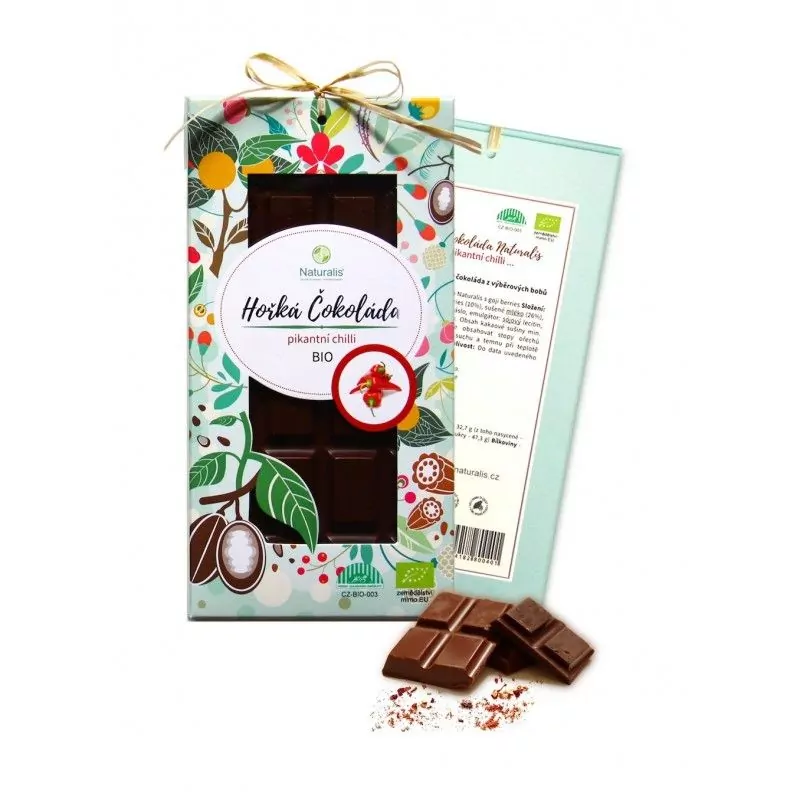 BIO Hořká Čokoláda Naturalis s chilli - 80g BIO Hořká Čokoláda Naturalis s chilli - 80g