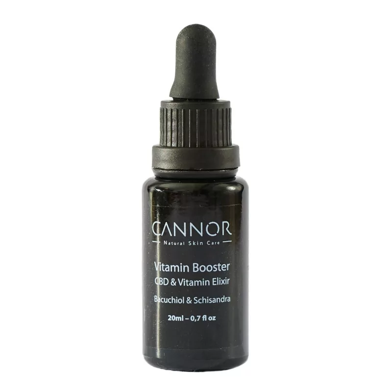 Vitamin Booster suchý pleťový olej (Bakuchiol & CBD) Cannor - 20 ml Vitamin Booster suchý pleťový olej (Bakuchiol & CBD) Cannor - 20 ml