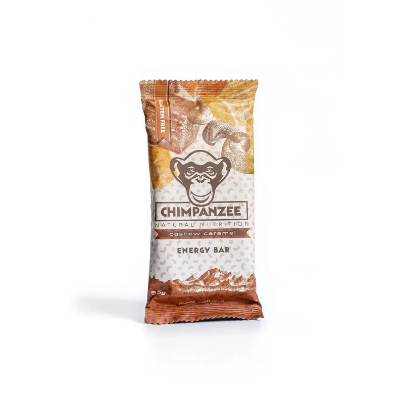 Tyčinka Energy Cashew Caramel bar Chimpanzee - 55 g Tyčinka Energy Cashew Caramel bar Chimpanzee - 55 g