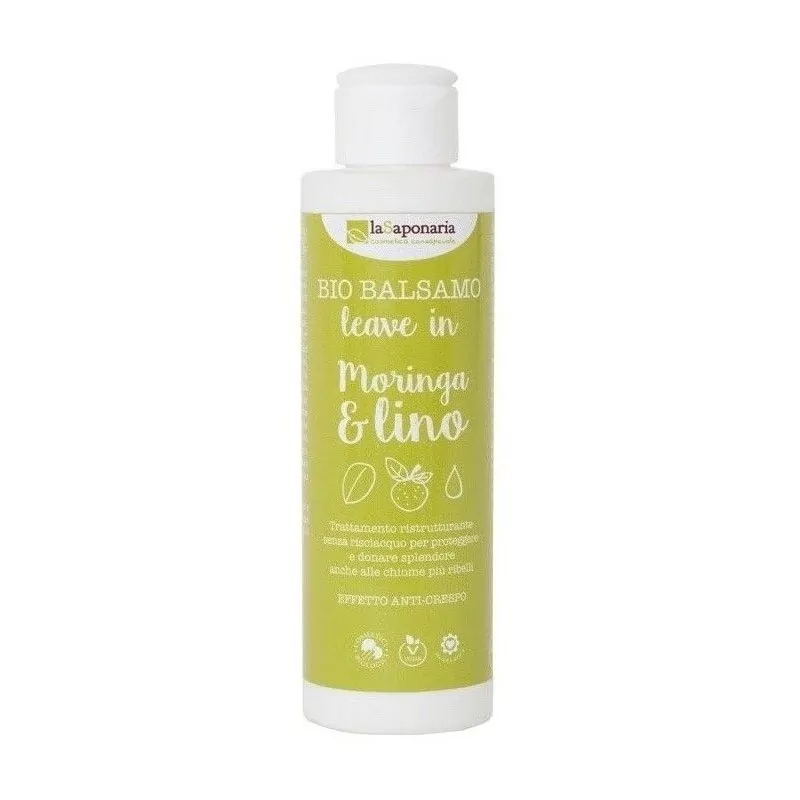 Bezoplachový kondicionér s moringou a lněným olejem BIO laSaponaria - 150 ml Bezoplachový kondicionér s moringou a lněným olejem BIO laSaponaria - 150 ml