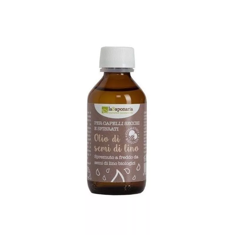 Lněný vlasový olej za studena lisovaný BIO laSaponaria - 100 ml Lněný vlasový olej za studena lisovaný BIO laSaponaria - 100 ml