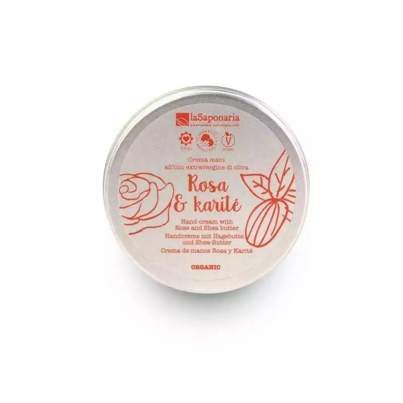 Krém na ruce s damašskou růží BIO laSaponaria - 60 ml Krém na ruce s damašskou růží BIO laSaponaria - 60 ml