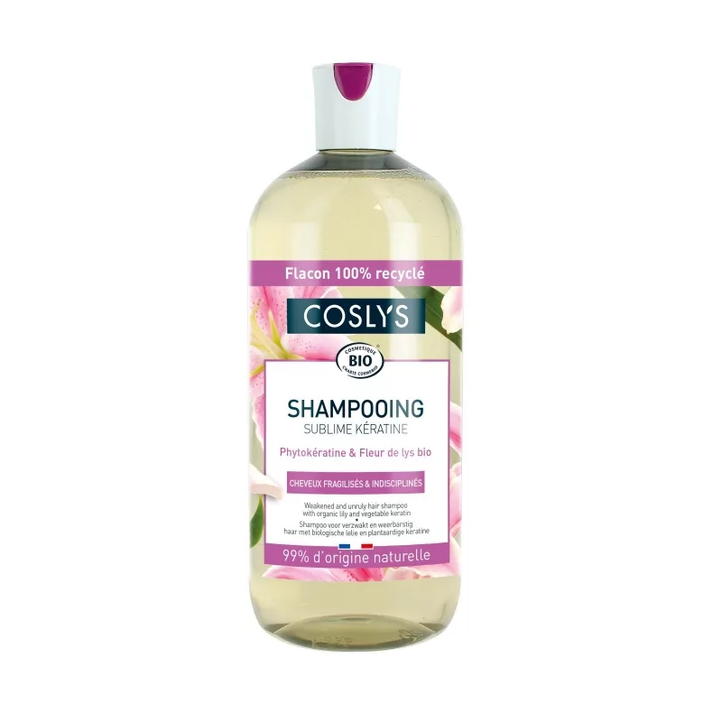 Šampon pro slabé a nepoddajné vlasy lilie a rostlinný keratin Coslys - 500 ml Šampon pro slabé a nepoddajné vlasy lilie a rostlinný keratin Coslys - 500 ml
