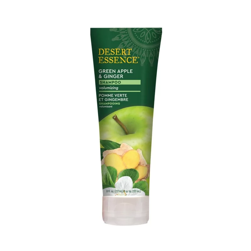 Šampon pro jemné vlasy zelené jablko a zázvor Desert Essence - 237 ml Šampon pro jemné vlasy zelené jablko a zázvor Desert Essence - 237 ml