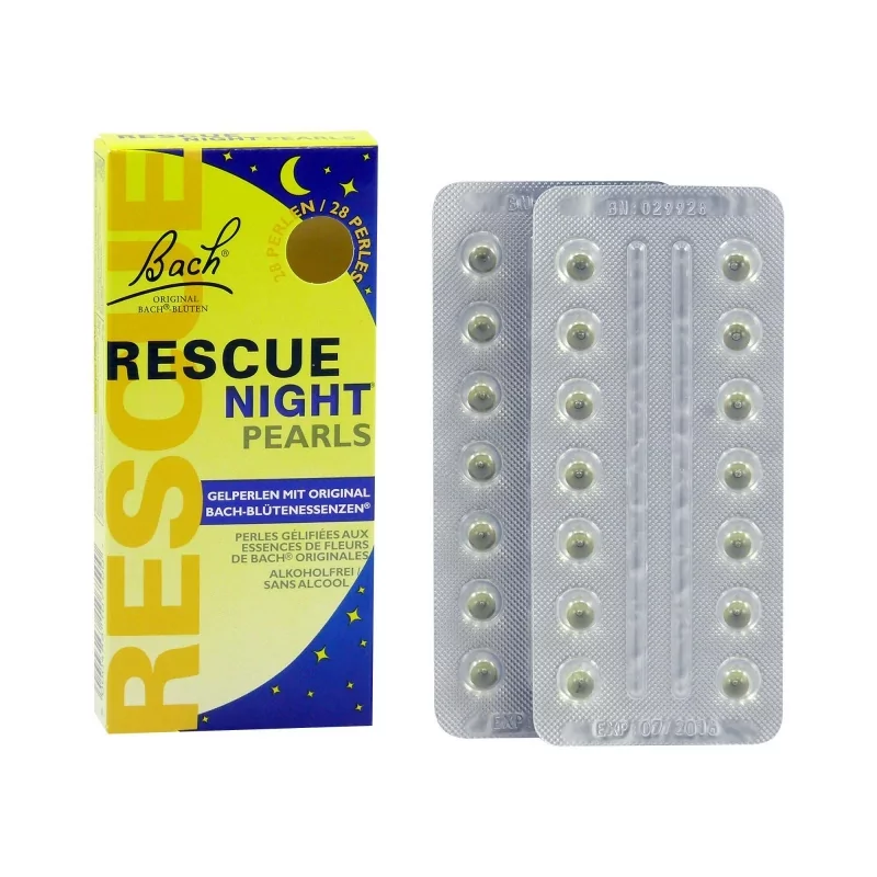 Gelové perly pro klidný spánek (Rescue Night) Dr. Bach - 1.7 g, 28 ks Gelové perly pro klidný spánek (Rescue Night) Dr. Bach - 1.7 g, 28 ks