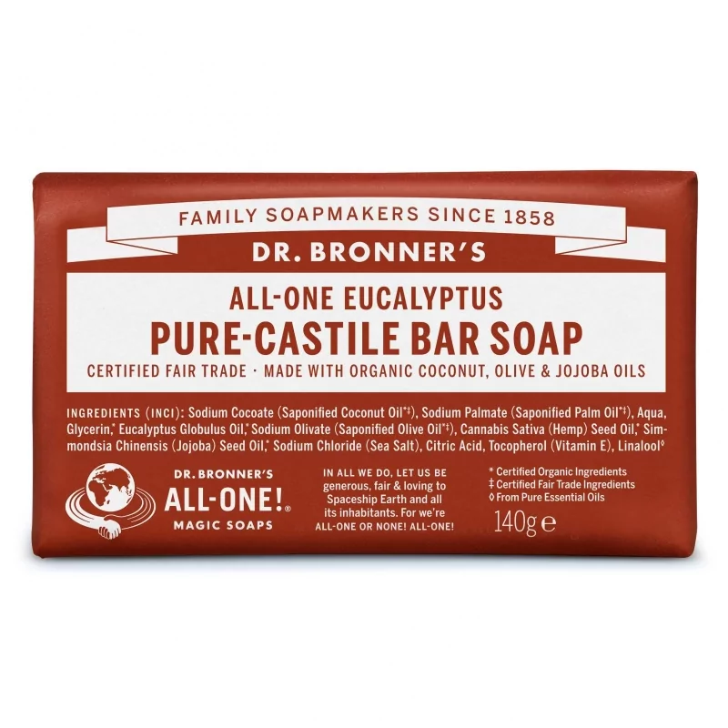 Tuhé mýdlo Eukalyptus Dr. Bronner's - 140 g Tuhé mýdlo Eukalyptus Dr. Bronner's - 140 g