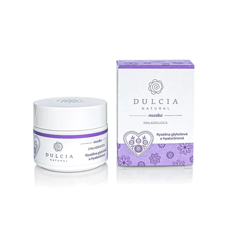 Omlazující maska kyselina glykolová a hyaluronová Dulcia natural - 100 ml Omlazující maska kyselina glykolová a hyaluronová Dulcia natural - 100 ml