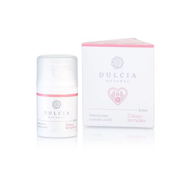 Pleťový krém s ovocem a Q10 (čistící komplex) Dulcia natural - 50 ml Pleťový krém s ovocem a Q10 (čistící komplex) Dulcia natural - 50 ml