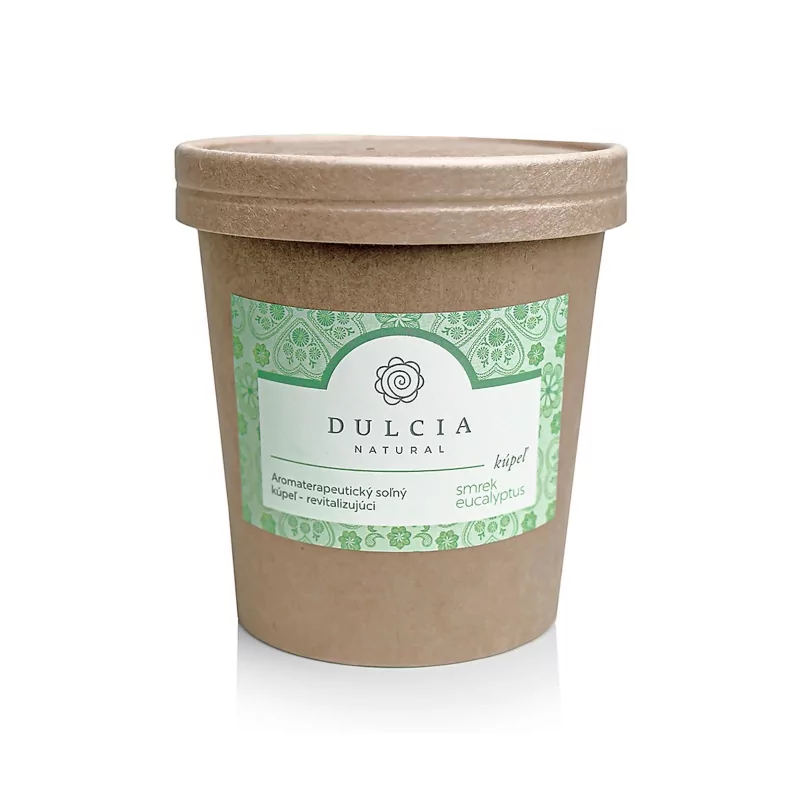 Revitalizující solná koupel smrk a eucalyptus Dulcia natural - 550 g Revitalizující solná koupel smrk a eucalyptus Dulcia natural - 550 g