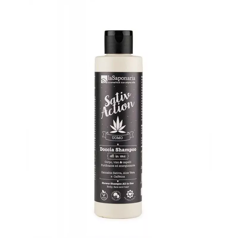 Pánský sprchový gel a šampon s konopím 2 v 1 BIO laSaponaria - 200 ml Pánský sprchový gel a šampon s konopím 2 v 1 BIO laSaponaria - 200 ml