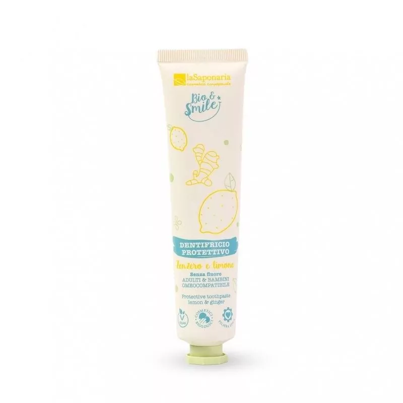 Ochranná zubná pasta s príchuťou zázvoru a citrónu laSaponaria BIO - 75 ml Ochranná zubná pasta s príchuťou zázvoru a citrónu laSaponaria BIO - 75 ml