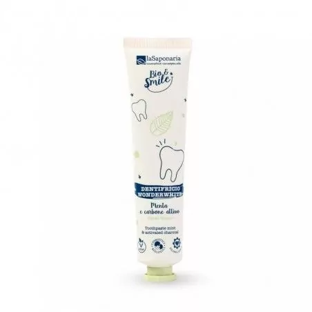 Bělicí zubní pasta WonderWhite s mátou a aktivním uhlím BIO laSaponaria - 75 ml