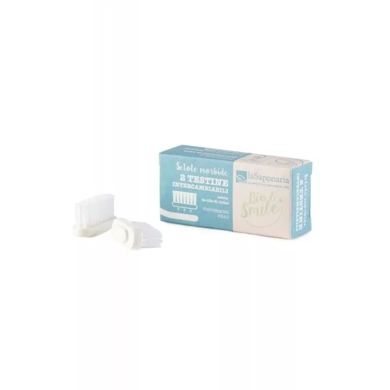 Náhradná hlavica k zubnej kefke (tvrdosť soft) laSaponaria - 2 ks Náhradná hlavica k zubnej kefke (tvrdosť soft) laSaponaria - 2 ks