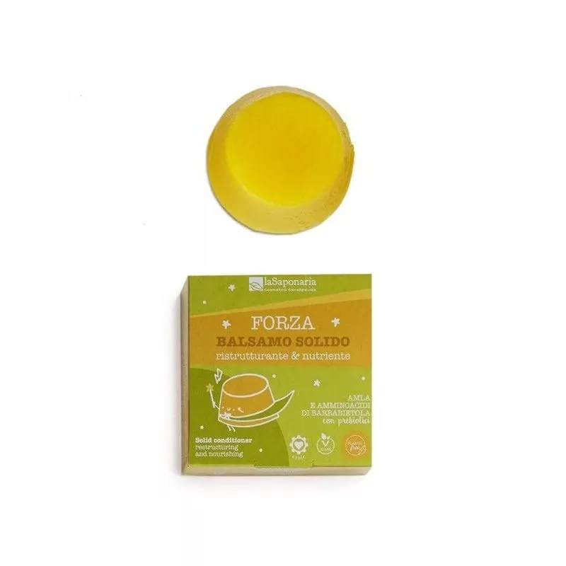 Tuhý kondicionér pro posílení a obnovu vlasů BIO laSaponaria - 40 g Tuhý kondicionér pro posílení a obnovu vlasů BIO laSaponaria - 40 g