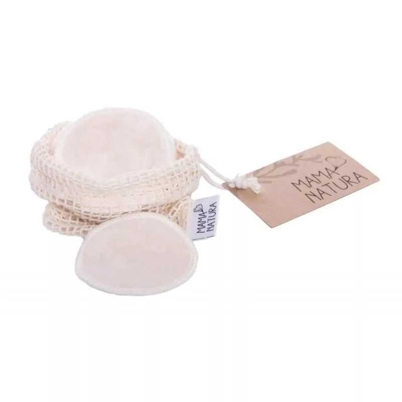Pratelné odličovací tamponky malé Mama Natura - 6 ks Pratelné odličovací tamponky malé Mama Natura - 6 ks