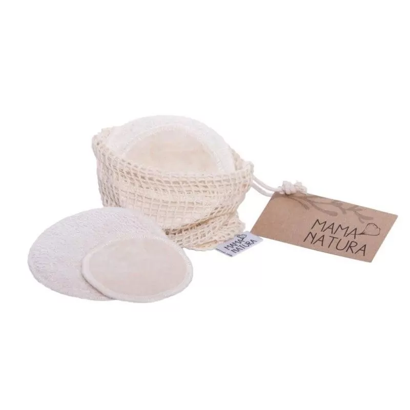 Pratelné odličovací tamponky mix (4 ks malé + 2 ks velké) Mama Natura - 6 ks Pratelné odličovací tamponky mix (4 ks malé + 2 ks velké) Mama Natura - 6 ks