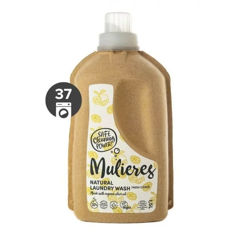Koncentrovaný prací gel s vůní svěžích citrusů BIO Mulieres - 1500 ml Koncentrovaný prací gel s vůní svěžích citrusů BIO Mulieres - 1500 ml