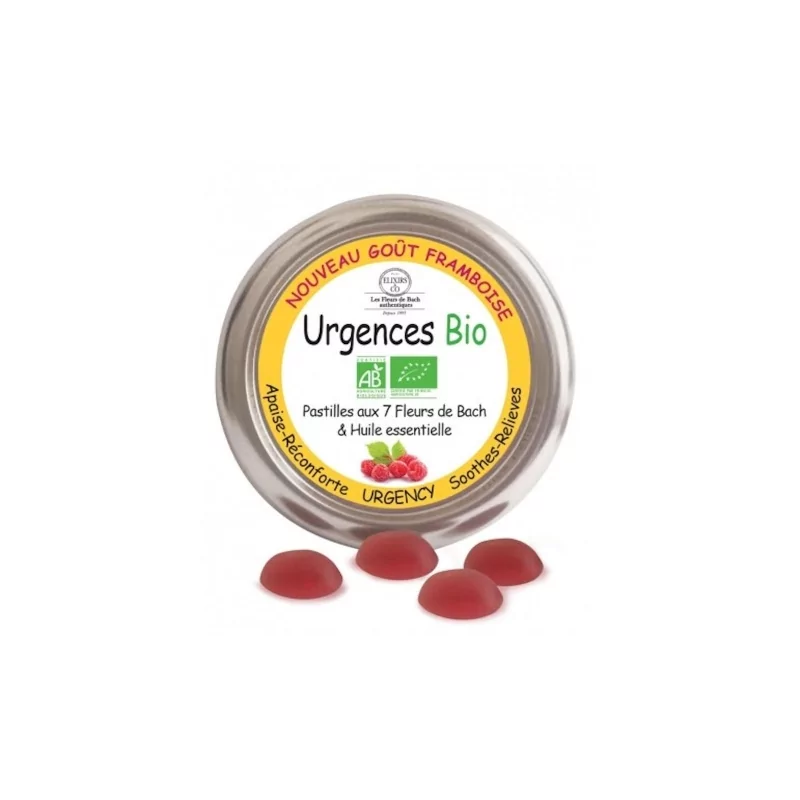 Pastilky BIO - Bachovky První pomoc (malina) Les Fleurs de Bach - 45 ks Pastilky BIO - Bachovky První pomoc (malina) Les Fleurs de Bach - 45 ks